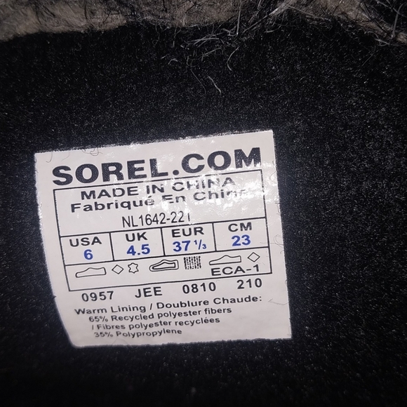 Sorel Cate The Great NL1642-221 Tusk Stone gray Leather Tall Boots 6 - Picture 8 of 8